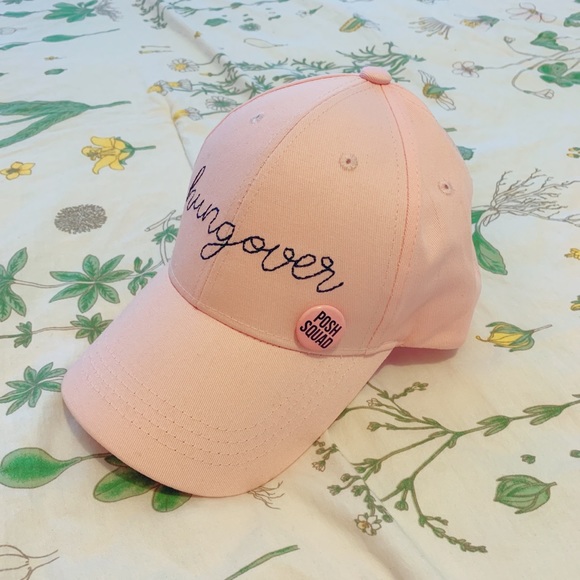 “Hungover” Graphic Women’s Cap Hat/Posh Squad Pin - Picture 2 of 4